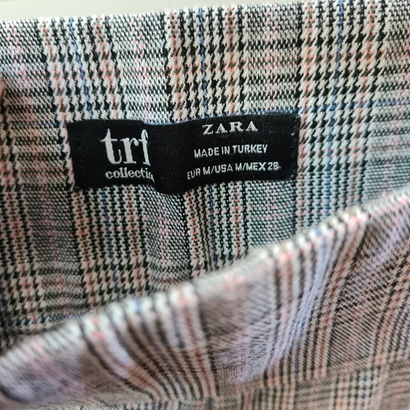 Zara plaid pants high waist skinny fit - Picture 7 of 11